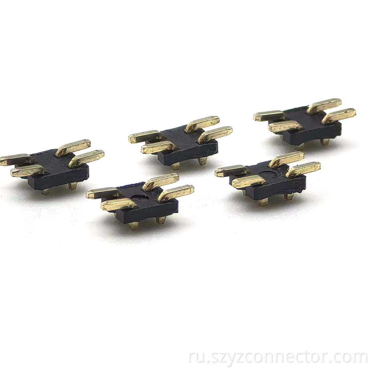 2.54mm Pitch Pin header Connector Dual Row SMT H1.0mm SQ0.64mm 2*2P